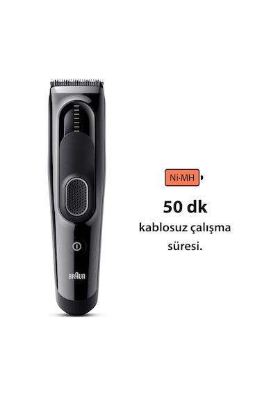 Braun Series 5 Hc5310 Erkekler İçin 17 Uzunluk Ayarına Sahip Saç Kesme Makinesi