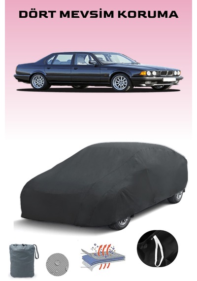 Siyah, Bmw 7 Serıes E32 1986 - 1994, Araba Brandası, Oto Örtüsü, Araba Çadırı Siyah