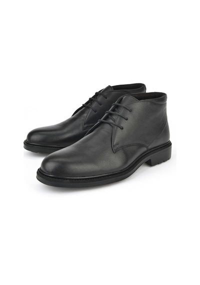 Ziya, Erkek Hakiki Deri Bot 14319z7074 Siyah Siyah