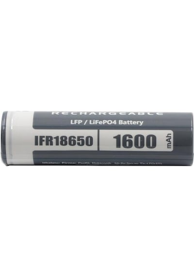 Orion 1600 mAh 3.2 V IFR18650 LiFeP04 Şarj Edilebilir Pil