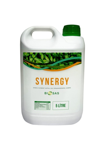 Biosas Synergy 5lt İkincil Element Katkılı Sıvı Organomineral Gübre 5 L