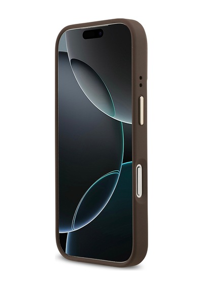 Apple Uyumlu iPhone 17 Pro Kılıf Guess Lisanslı M-safeli 4g Desen Pu Metal Plaka Klasik Logolu Kahverengi Kahverengi Apple Uyumlu iPhone 17 Pro Kılıf Guess Lisanslı M-safeli 4g Desen Pu Metal Plaka Klasik Logolu Kahverengi Kahverengi