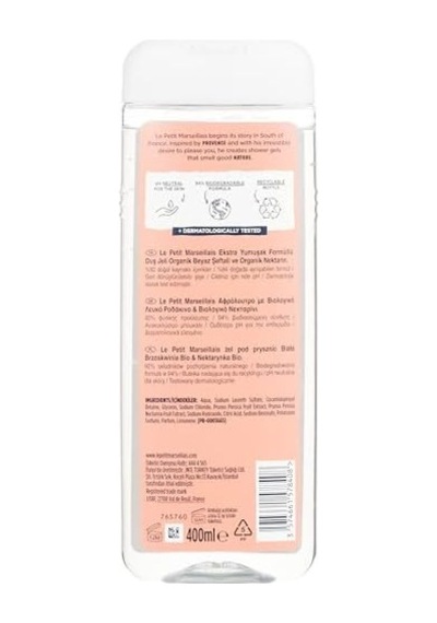 Duş Jeli Şeftali Ve Nektarin 400 Ml 4lü Paket Açık Mavi