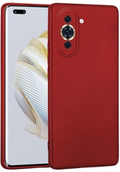 Huawei Nova 10 Pro Kılıf Esnek Yapılı İnce Slim Silikon Kapak Ryc/premier Kirmizi