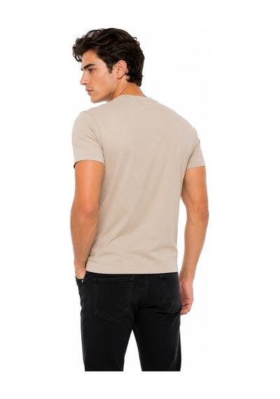 Foterman Erkek Sıfıryaka Regular Kalıp Tişört Bgl-st05573 Bej