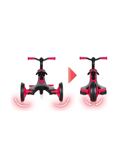 Globber Bisiklet Explorer 4 In 1 Kırmızı 10 Ay +
