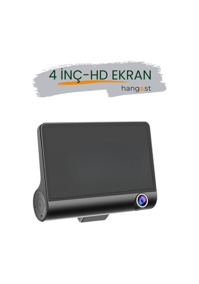 4'' 1080p Araç Içi 3 Kameralı Gece Görüşlü.g-sensör,geri Göürş Kameralı Yol Kayıt Kamerası.