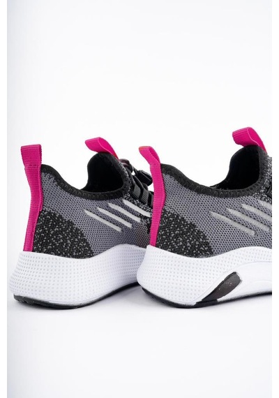 Tutinom 507-24 Triko Sneaker Kız Çocuk Ayakkabı Siyah Pembe 26-30 Siyah