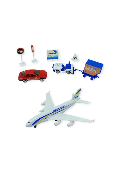 Havaalanı Seti Metal Arabalı - 89730 - Arabalı Set