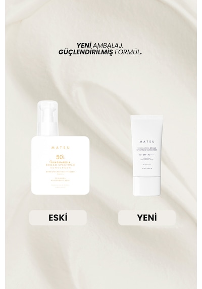 Matsu Sunguardia Yüksek Koruma Faktörlü Yüz Güneş Kremi SPF50+ 50 ML