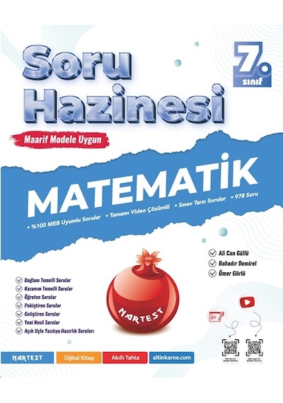 Nartest Yayınevi 7. Sınıf Matematik Soru Hazinesi