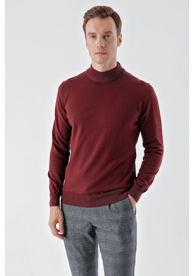Morven Erkek Koyu Bordo Basic Yarım Balıkçı Yaka Dynamic Fit Rahat Kesim Triko 25kc017002752 Koyu Bordo Morven Erkek Koyu Bordo Basic Yarım Balıkçı Yaka Dynamic Fit Rahat Kesim Triko 25kc017002752 Koyu Bordo