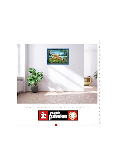 Educa 1000 Parça Harika Kamp Tatili Puzzle - 19922 - Camping Holiday