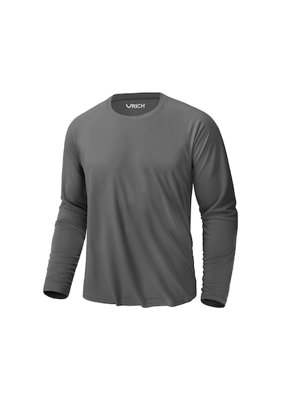 Rich Erkek Siyah-beyaz-antrasit-lacivert 4'lü Paket Basic Uzun Kollu Tişört Body T-shirt Çok Renkli