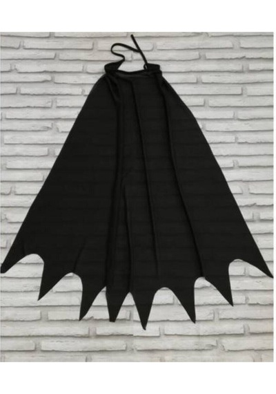 Tek Favorim Unisex Çocuk Siyah Kara Şövalye Kostüm Pelerinli Batman Kostümü Siyah