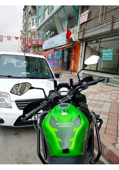 15-18 Kawasaki Versys Uzun Ön Cam Zeus Açık Füme 48cm 4mm