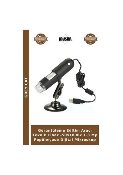 Görüntüleme Eğitim Aracı Teknik Cihaz -50x1000x 1.3 Mp Popüler,usb Dijital Mikroskop