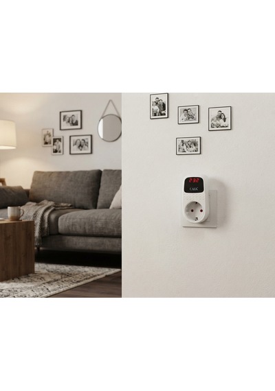 Cata Ct-9197 Dijital Ekranlı Akım Korumalı Priz 4000w - Voltaj Koruyucu Regülatör Zaman Ayarlı 0