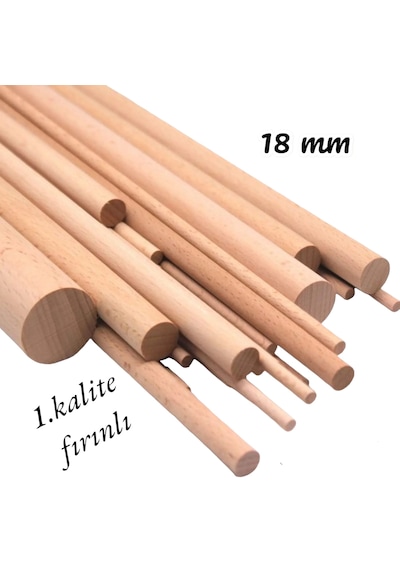 Ahşap Kavale Çıta Çubuk Kavela 18 Mm 50 Cm 5 Adet