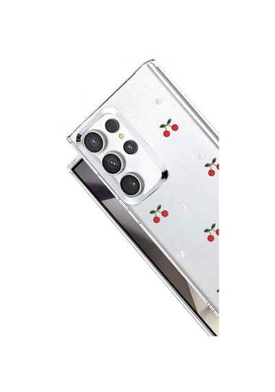 Newface - 581 - Samsung Galaxy Uyumlu S24 Ultra Fiyonk Desenli Kapak - - Spt-gld - Desen 9 Diğer