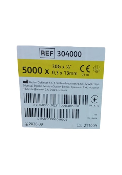 Bd Microlance Mezoterapi İğne Ucu 30G X 13MM 100'lü 50 Paket (5000 Adet)