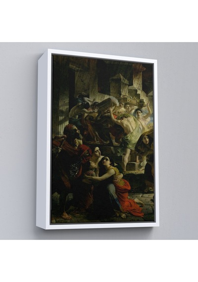 Çerçeveli Pompeii'nin Son Günü Karl Pavlovich Bryullov Kanvas Tablo-6362