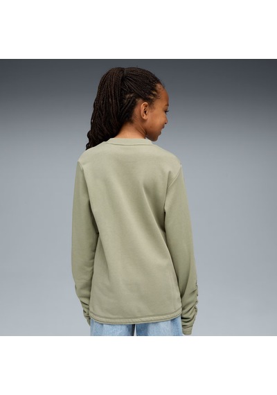 Puma Bowtıque Genç Bisiklet Yaka Sweatshırt 632219 82 Yeşil