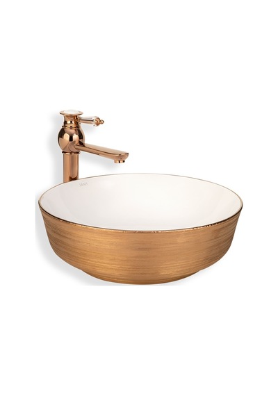 Eva Banyo Lena E-5004R Tezgah Üstü Porselen Lavabo