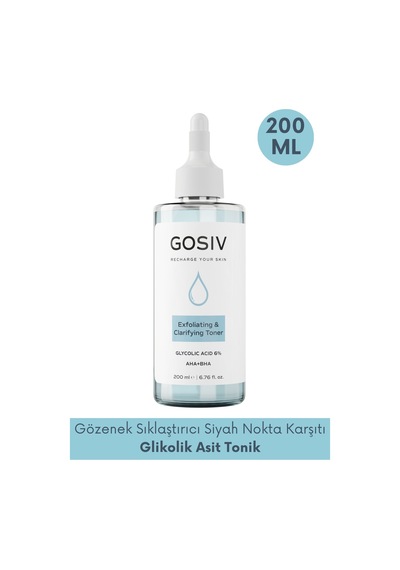 Gosiv Gözenek Sıkılaştırıcı ve Siyah Nokta Karşıtı Tonik 200 ML