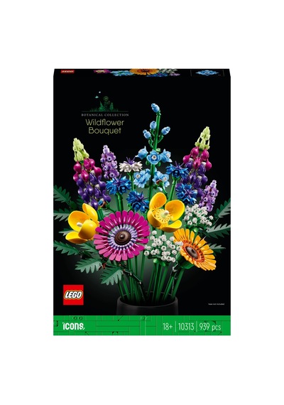 Botanicals Kır Çiçekleri Buketi 10313 Yetişkinler İçin 8 Tür Kır Çiçeği İçeren Dekoratif Model Yapım Seti 939 Parça