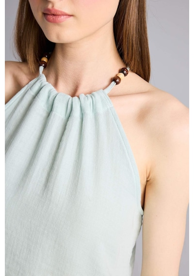 Defacto Regular Fıt Halter Yaka Müslin Kolsuz Bluz H5972ax26smgn1093 Yeşil-gn1093 Defacto Regular Fıt Halter Yaka Müslin Kolsuz Bluz H5972ax26smgn1093 Yeşil-gn1093