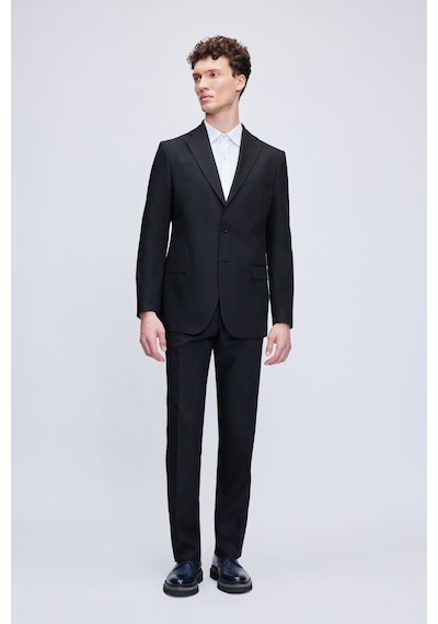 Hatemoğlu Siyah Comfort Fit Desenli Mono Yaka Klasik Takım Elbise 33181024t013 991 Siyah
