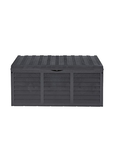 Tekerlekli 320 Lt Bahçe Depolama Sandığı, Ahşap Desenli