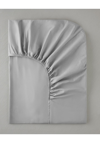 English Home Pure Pamuklu King Size Lastikli Çarşaf 180x200 Cm Çakıl Taşı Çakıl Taşı