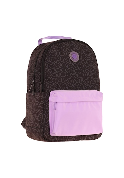 Kaukko Double Colors Üç Bölmeli Kız Çocuk Okul Ve Günlük Sırt Çantası - Siyah Lila - K1840 Siyah - Lila