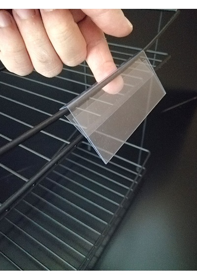 10 Adet Pvc Etiketlik 10x4 Cm Tele Geçebilir Cama Geçebilir Geçme