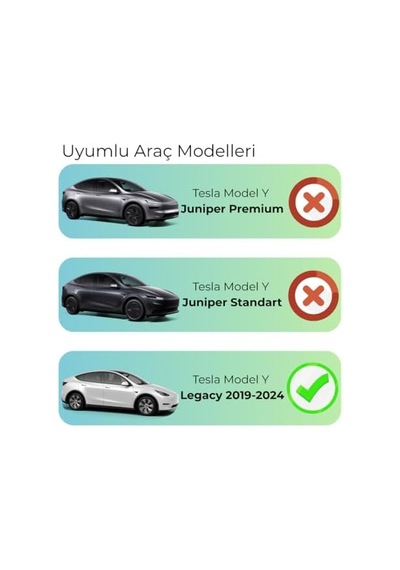 Model Y İle Uyumlu Bagaj Perdesi Juniper Uyumlu Değildir