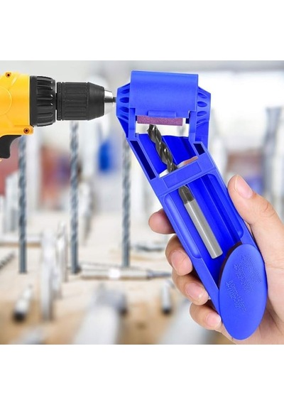 Matkap Ucu Bileme Aracı, Taşınabilir El Matkap Kalemtıraş, 2.0-12.5mm, Mavi