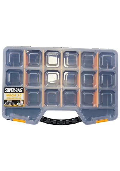 Super Bag Mega 20 Bölmeli Organizer Kutu 20 Bölmeli
