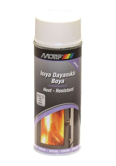 Motip Isıya Dayanıklı Beyaz Boya 400 ML 500 Derecec