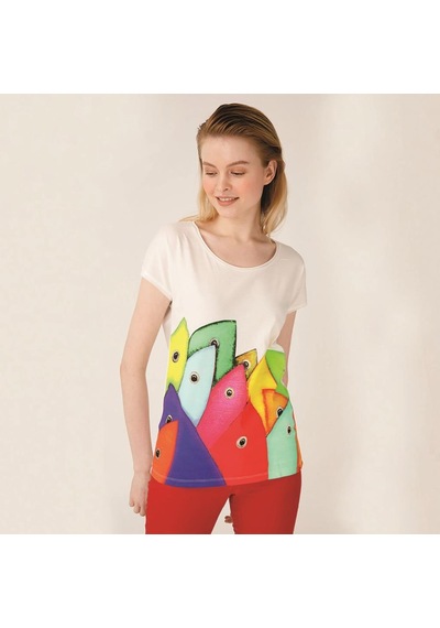Biggdesign Bereket Balıkları Kadın T-Shirt