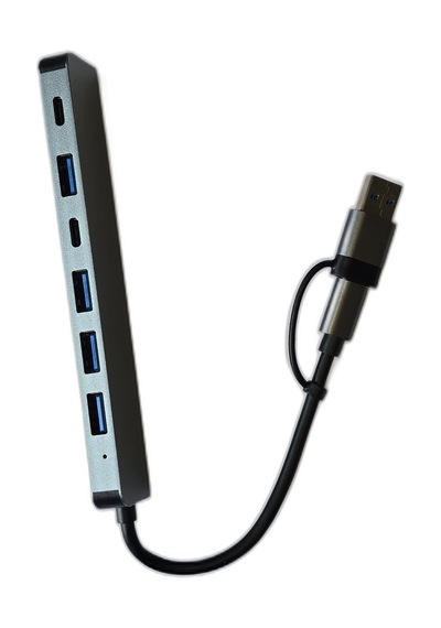 Usb 3.0 Type-c Çoğaltıcı Hub Alüminyum Çoklayıcı Dönüştürücü Typ-c Yuvalı