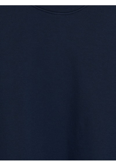 Lcw Vision Lacivert Bisiklet Yaka Erkek Kalın Sweatshirt