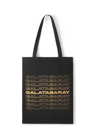 Gsstore Galatasaray Gs Logolu Gabardin Bez Torba Çanta 35 40cm U251332 Siyah