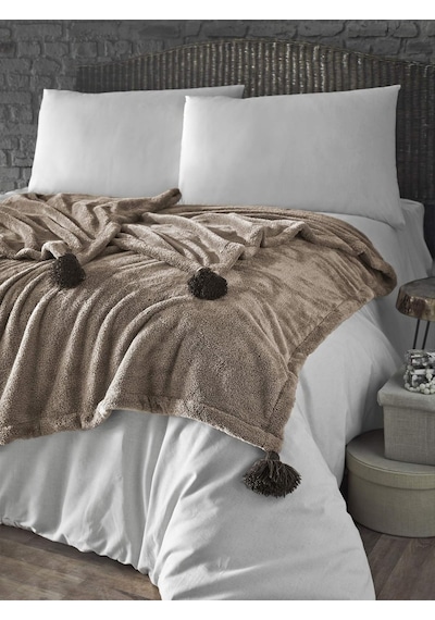 Puffy Wellsoft Battaniye 160x200 Deve Tüyü Çok Renkli