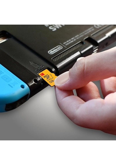 Kodak 128gb Uhs-ı U3/v30/a1 Micro Sd Hafıza Kartı + Adaptör Kırmızı