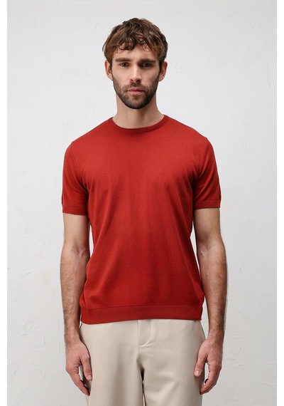 Antioch Comfort Slim Triko T-shirt Kırmızı