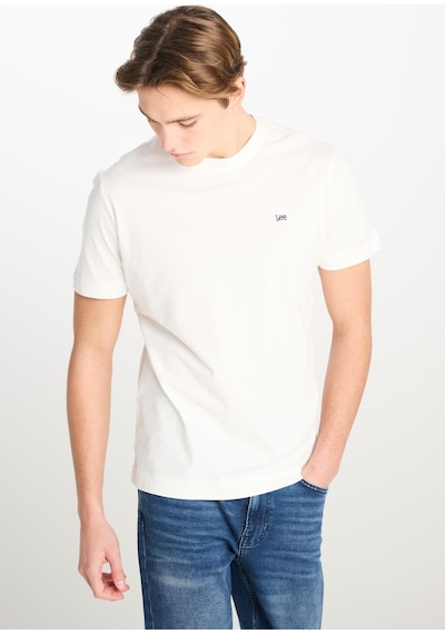 Erkek L60ufq Bisiklet Yaka Tişört / White Standart