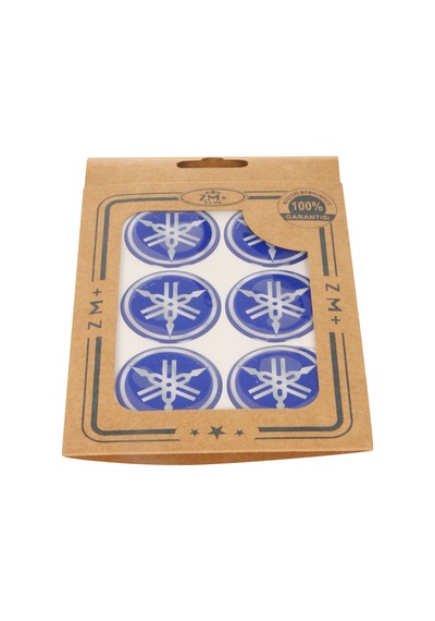 YAMAHA Koruma Takozu Damla Etiket Sticker Ø39 mm MAVİ-BEYAZ