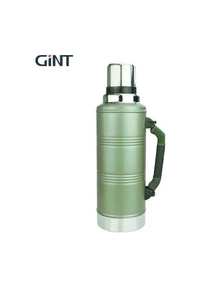 Gint 2.2lt 48 Saat Sıcaklık Garantili Vakumlu Paslanmaz Çelik Termos Haki - Gri